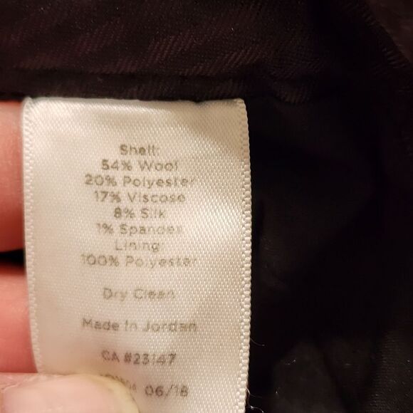 Talbots Windsor trousers wool blend straight leg 10 - Picture 4 of 5